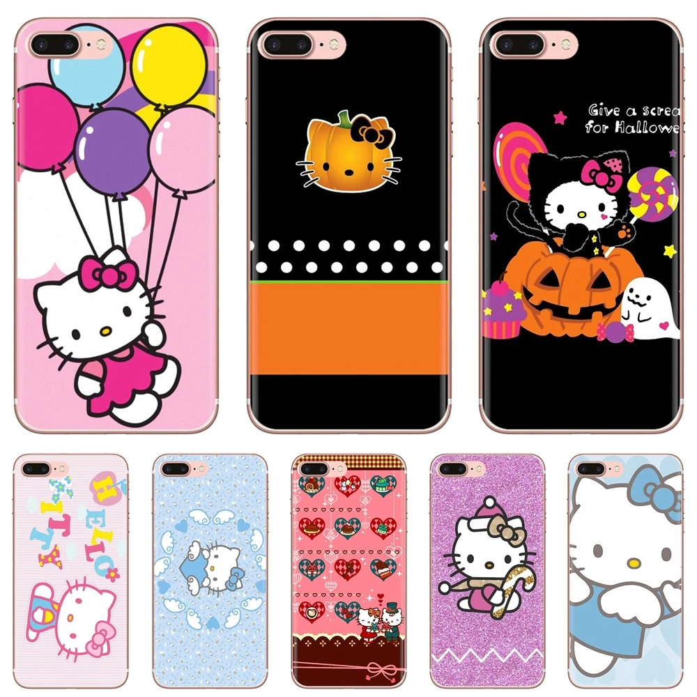Японский мультяшный розовый чехол hello Kitty для сотового телефона Samsung Galaxy J5 J6 J7 J8 J1 J2