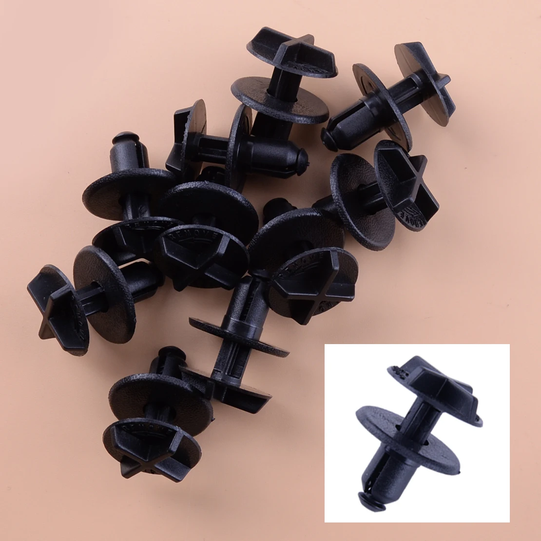 

20pcs Black Car Sight Shield Trim Push-Type Retainer Clip Fit For GM Cadillac 10382313