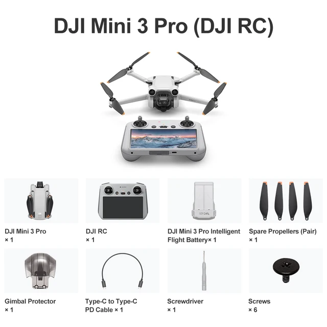 DJI Mini 3 Pro RC Fly More Kit