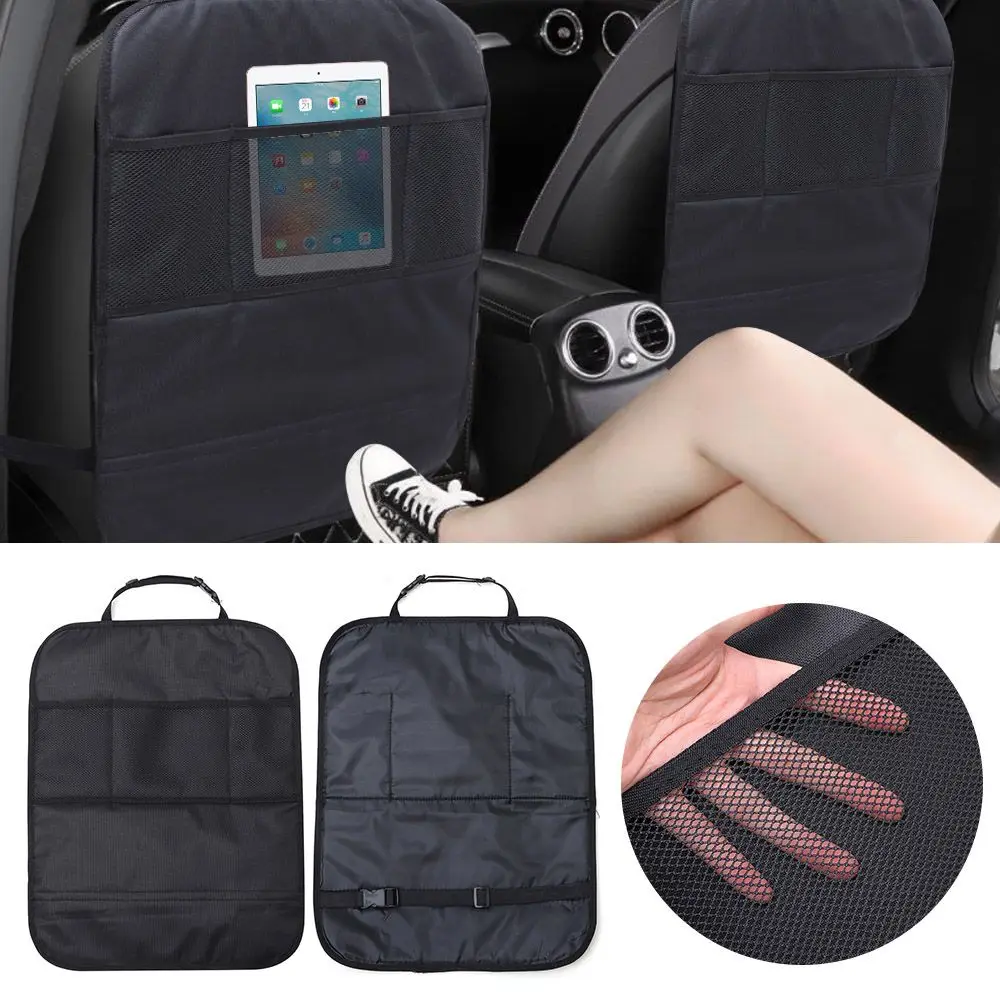 

Black Color Oxford Cloth Anti Kick Mat Pad Car Seat Cover Auto Seats Covers Car Seat Back Protectors for Baby Dogs