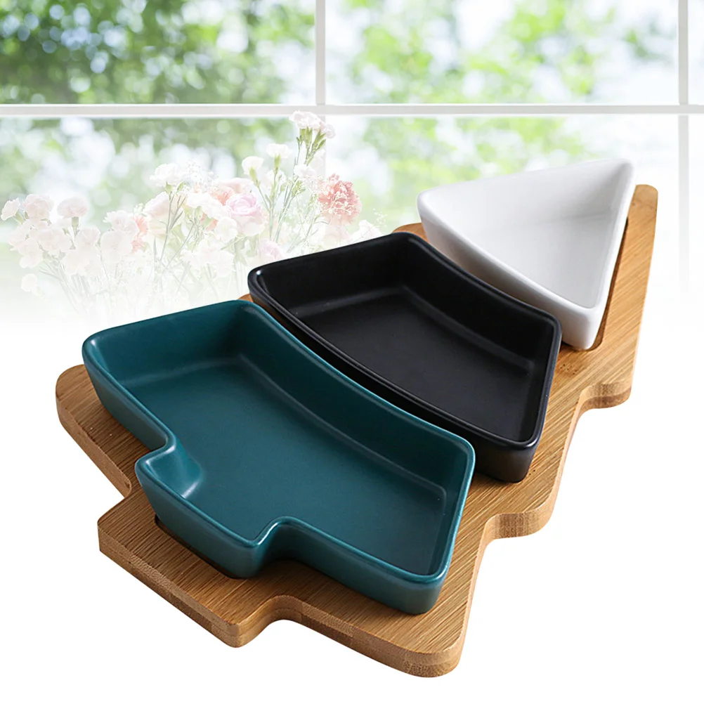 

Christmas Plate Trays Dishes Plates Tree Appetizer Platter Servingdinnerware Platters Snack Fruit Dishcutlery Decoration Tray