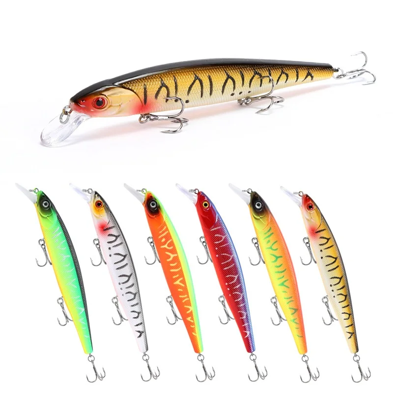 

New Lures Minnow 15g/11cm With Hooks Artificial Bait Crankbaits Pencil Wobbler Swimbait Suspension Floating 0.3-2m Meters