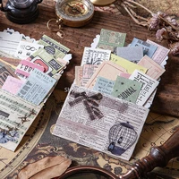 400pcslot antique time ticket series material paper junk journal planner scrapbooking vintage decorative diy craft paper
