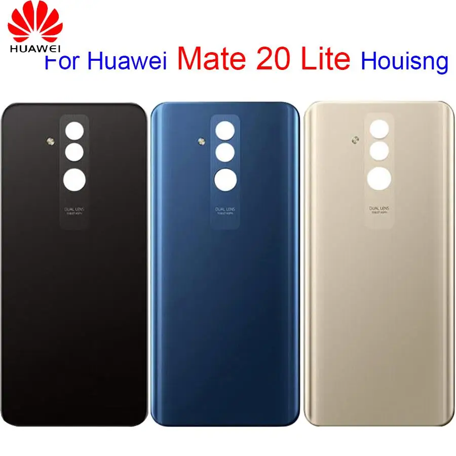 

For Huawei Mate 20 lite battery cover Back Case For huawei mate20 lite Glass Battery cover Door Mate 20 Lite Housing Back Cove