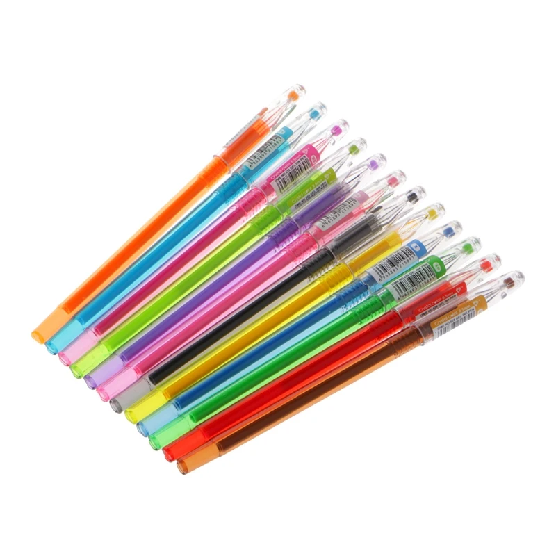 

Diamond Gel Pen School Supplies Draw 12 Colored Pens Student Candy Color Gifts