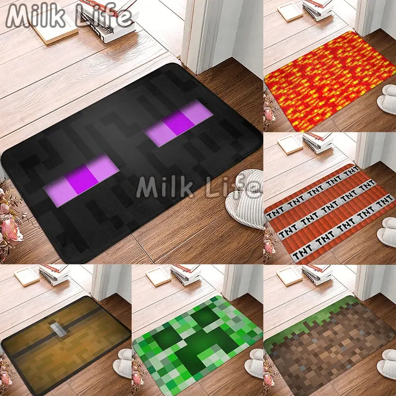 3D Bloco De Terra плюшевый кавайный мультяшный Придверный коврик для гостиной домашний