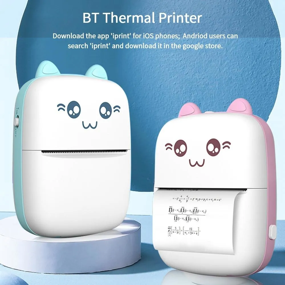 

Mini Thermal Printer Portable Wireless Bluetooth-compatible 200dpi Label Printer Print Photo Memo Problem Printer dropshipping