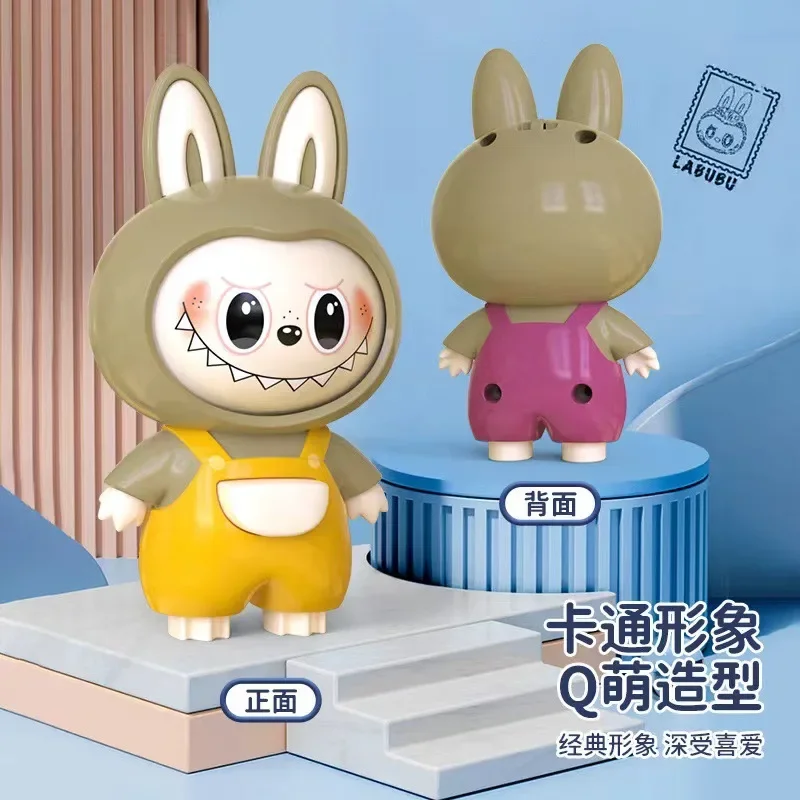 New Labbubu Figure Pendant Toy Face Changing Doll Cute Cartoon Keyring Key Fidgets toys Macarone Kawai Surprise Gifts Keychain