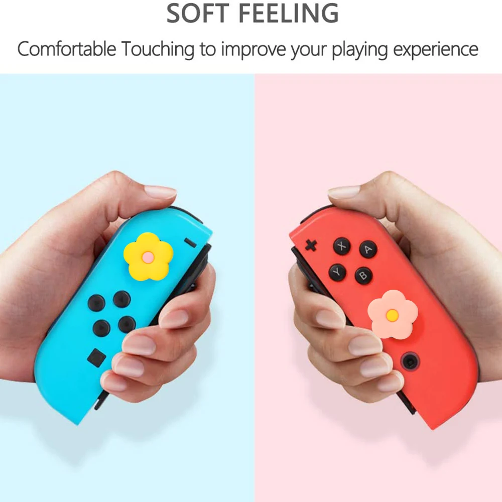 Силиконовые колпачки для джойстика Nintendo Switch OLED/Switch Lite/Switch Lite 4 шт