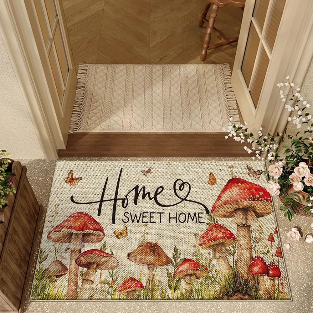 XIZI Грибной принт внутренний входной коврик для гостиной спальни ковер кухни