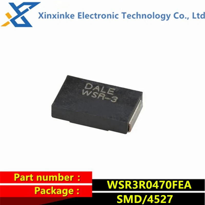 

WSR3R0470FEA DALE WSR-3 0.047R 1% 3W 4527 47mR 75ppm Current sensing resistor - SMD 3watts 0.047ohms Precision power resistor