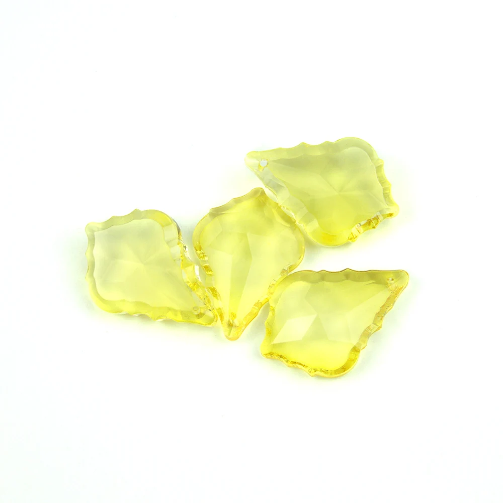 1 шт. разноцветные стеклянные подвески в виде клена 50 мм