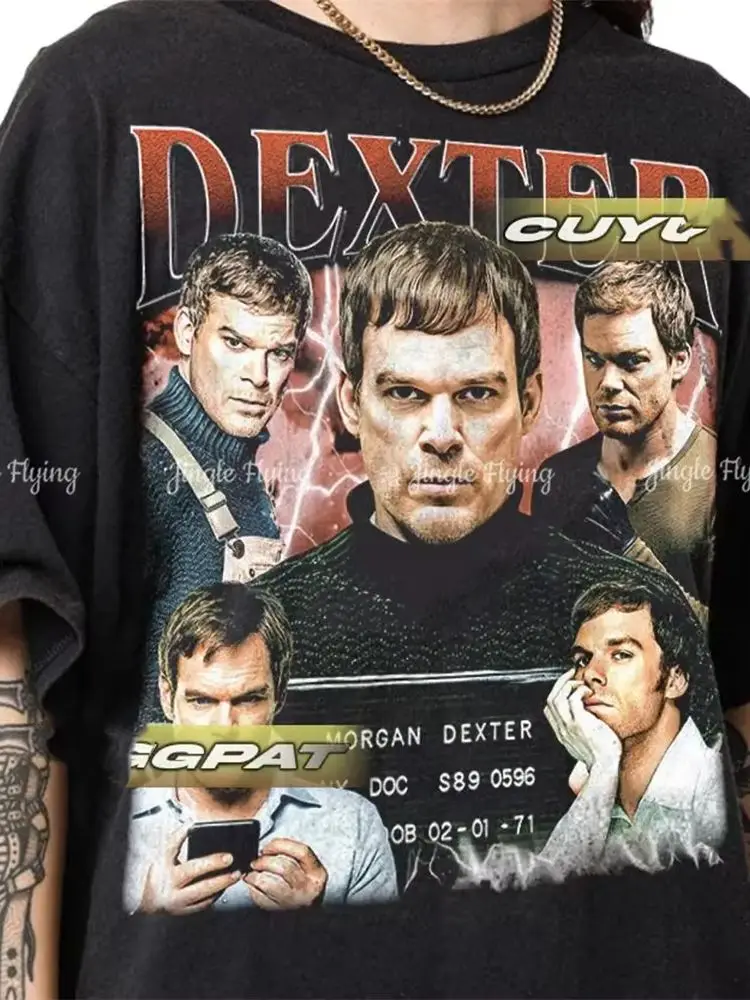Винтажная футболка из сериала Dexter подарок для женщин и мужчин унисекс