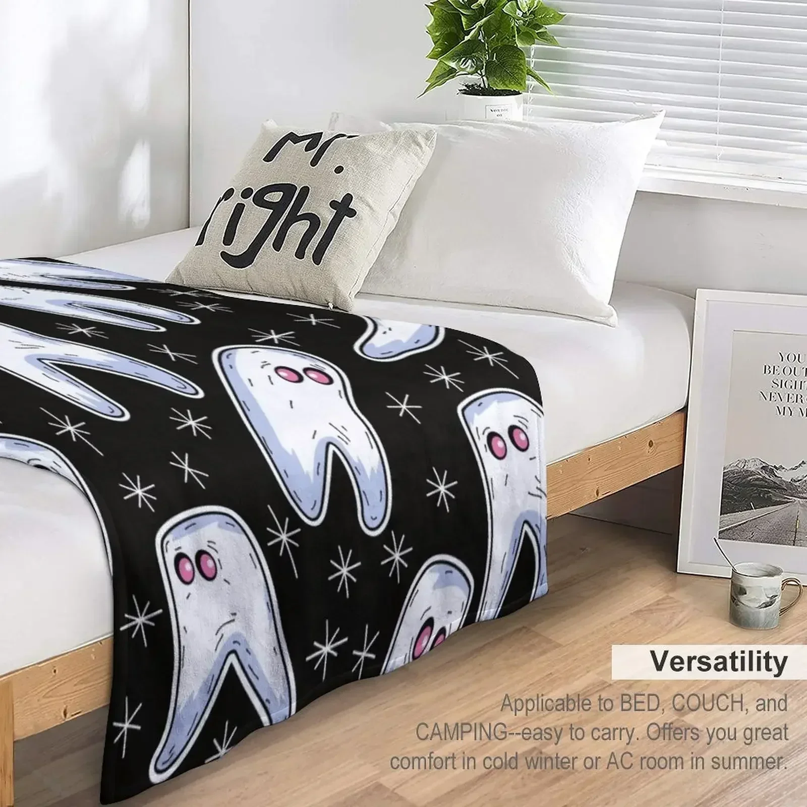 Fresno Nightcrawlers Cryptid Черное одеяло Движущаяся манга Плед на диване Одеяла