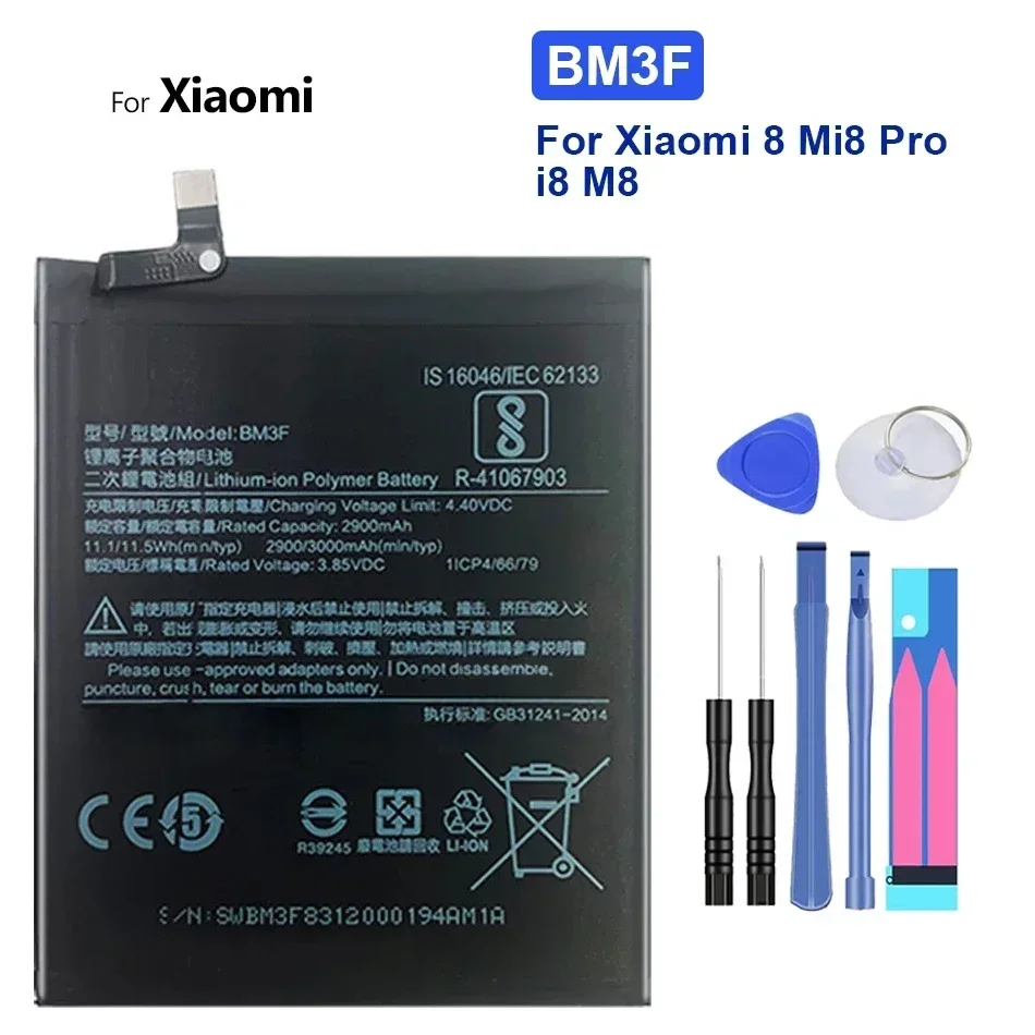 Аккумулятор для Xiaomi 2 3 5 6 8 Lite Pro 9 SE CC9 5X 2S 10T Mi Mix Max BM3M BM4F BM4H BM4J BM4N BM4P BM4Q BM4R BM51 BM52 BN3A BN51
