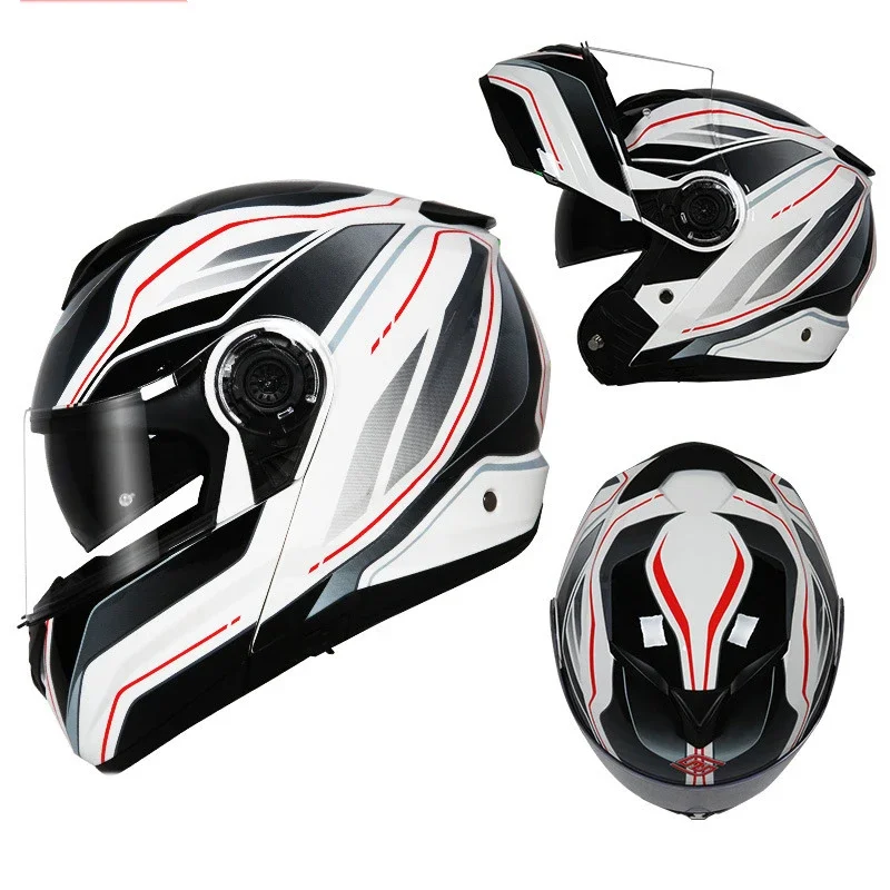 Модульный мотоциклетный шлем FS906 Filp up гоночный мотоциклетные шлемы с двойным