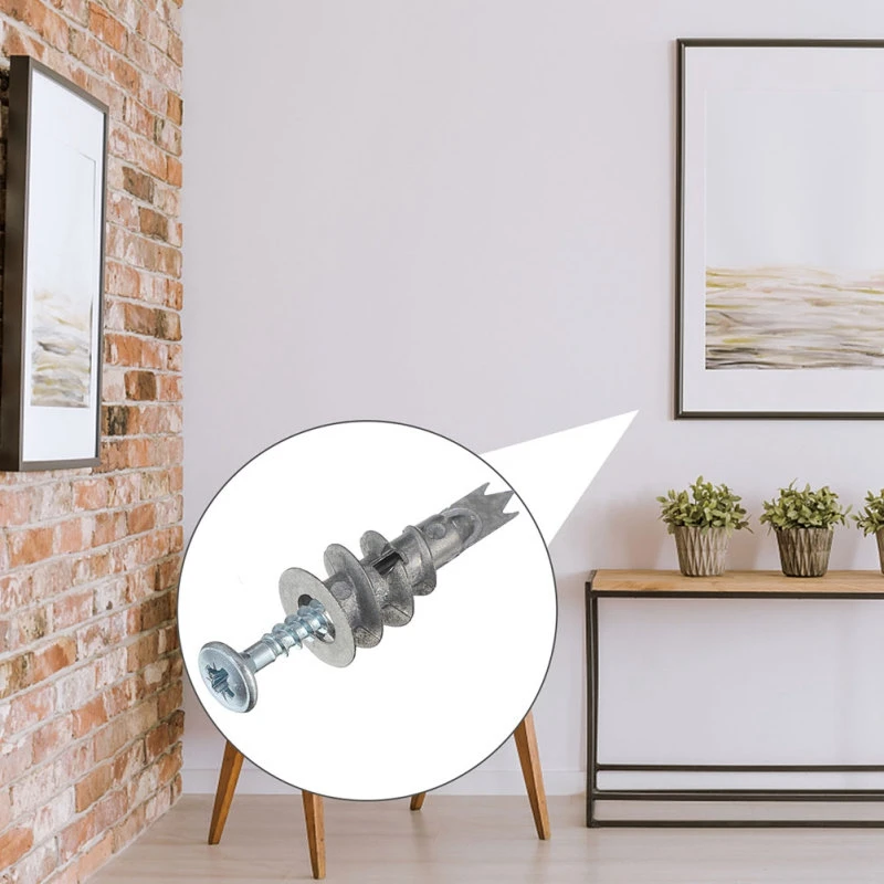 

100 Pcs Screws Useful Creative Practical Plasterboard Fixings Drywall Anchors Anchor Screws For Home