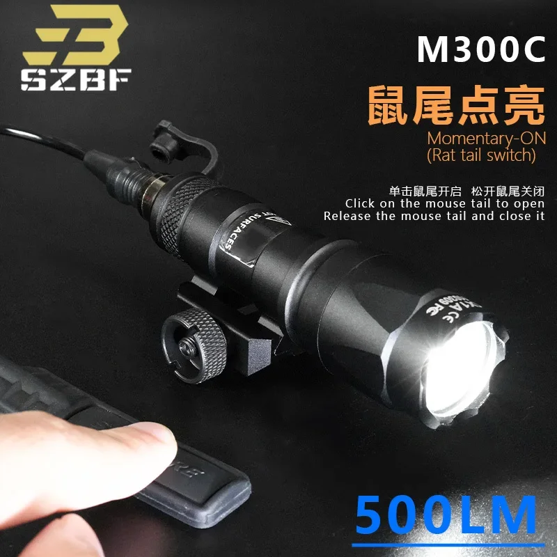 SF M300C M600C Тактический фонарик для страйкбола постоянное/мгновенное охотничье