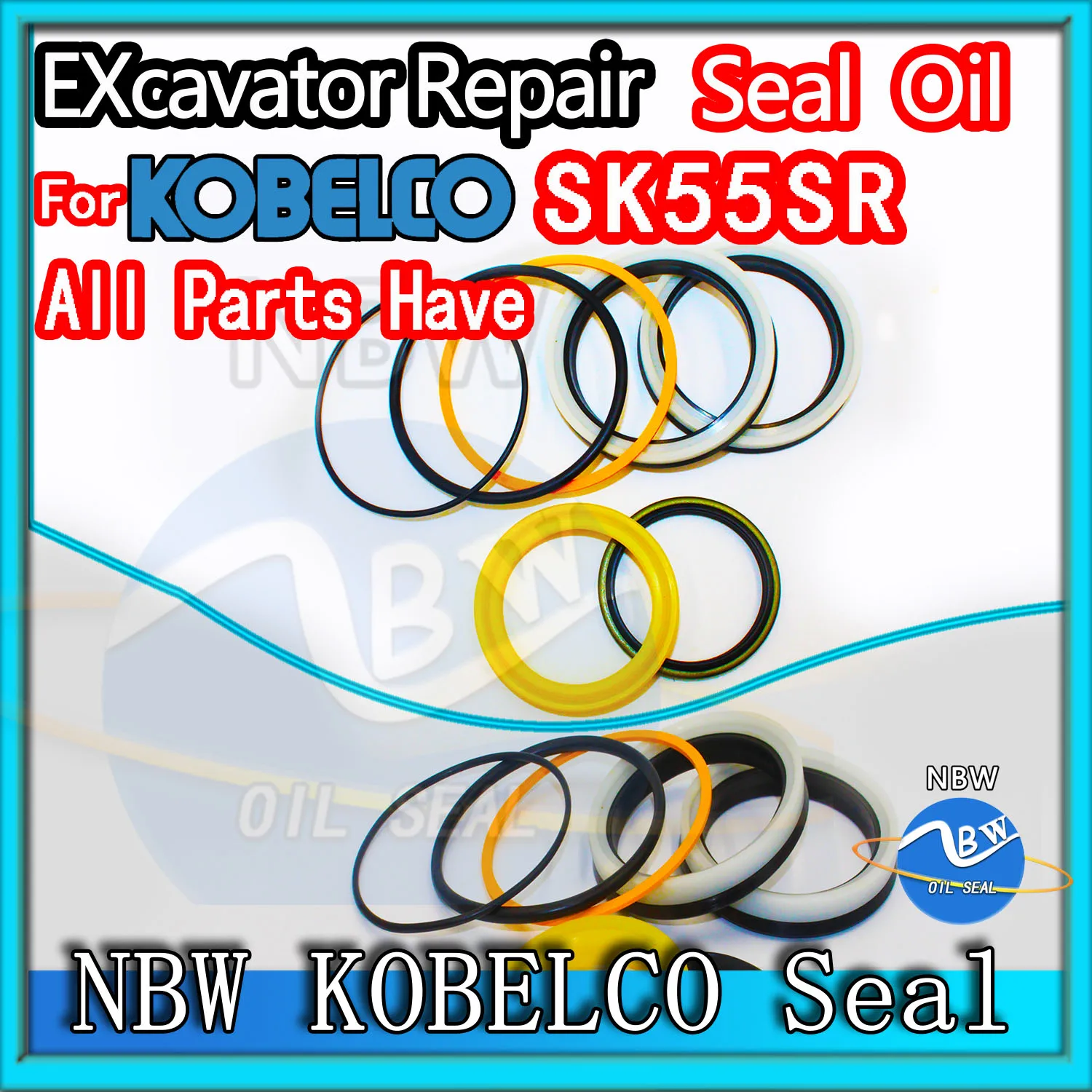 

For KOBELCO SK55SR Excavator Oil Seal Kit High Quality Repair Dust Bushing Control Pilot Valve Blade TRAVEL Joystick Engine BOOM