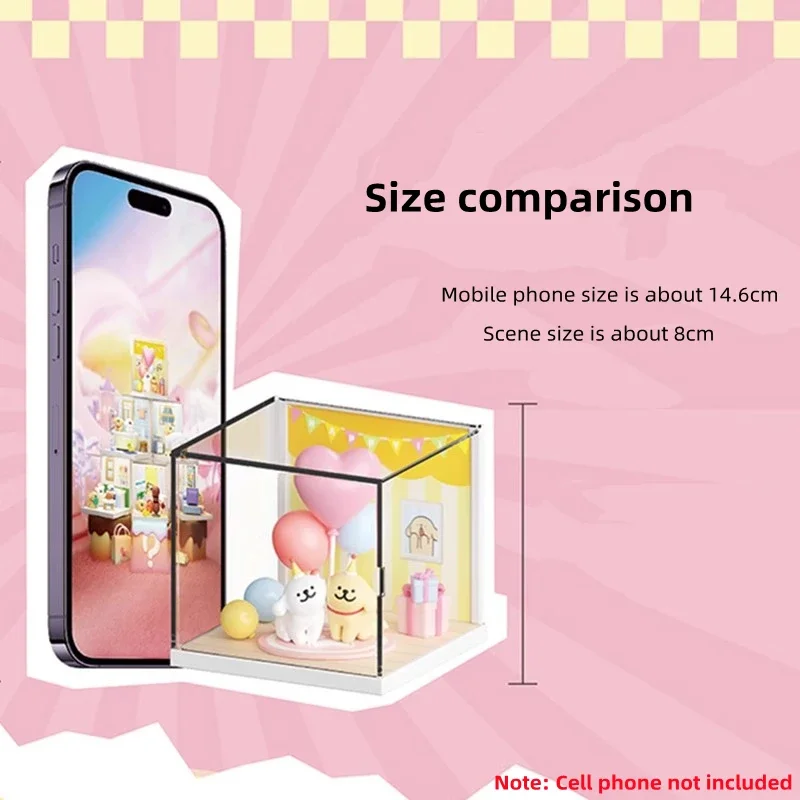 Фото MINISO Maltese серия повседневной жизни шторка кавайный щенок дисплей настольная декорация Модель Детская игрушка подарок на день рождения №5
