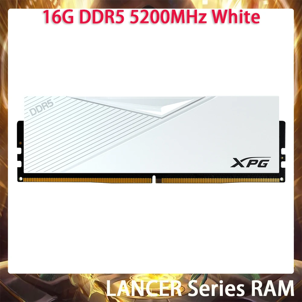 

16G DDR5 5200MHz White LANCER Series RAM Desktop Gaming Memory Fast Ship High Quality