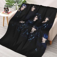 newest kpop bangtan boys blanket sofa bed blanket super soft warm blanket cover fleece throw blanket