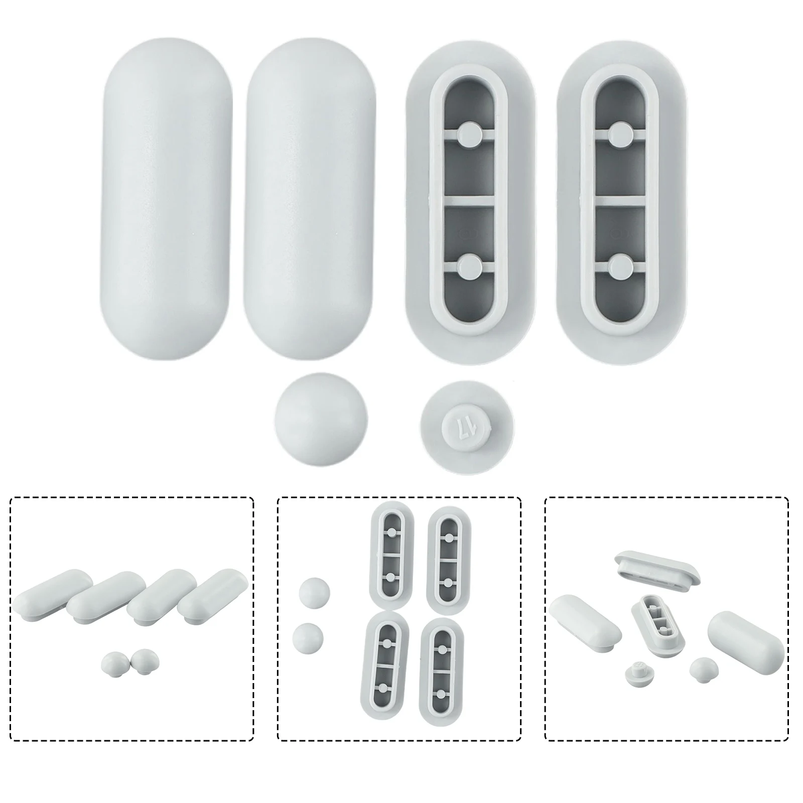

Toilet Seat Shock-Proof Buffers Bumpers Replacement Pads Antislip Gasket Bathroom Toilet Seat Bumper Cushion Pads Accessories