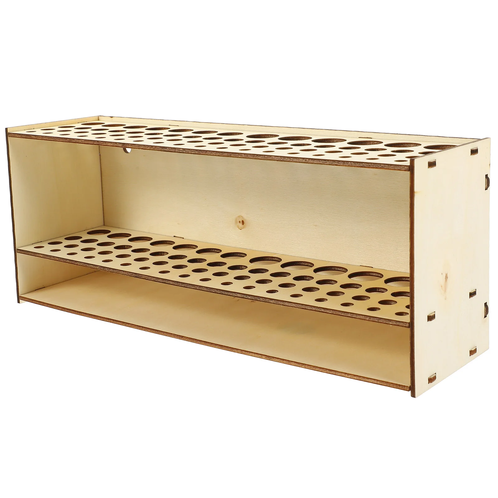 

Wooden Holder Storage Wall Rack Brush Organizer Case Students Paintbrush