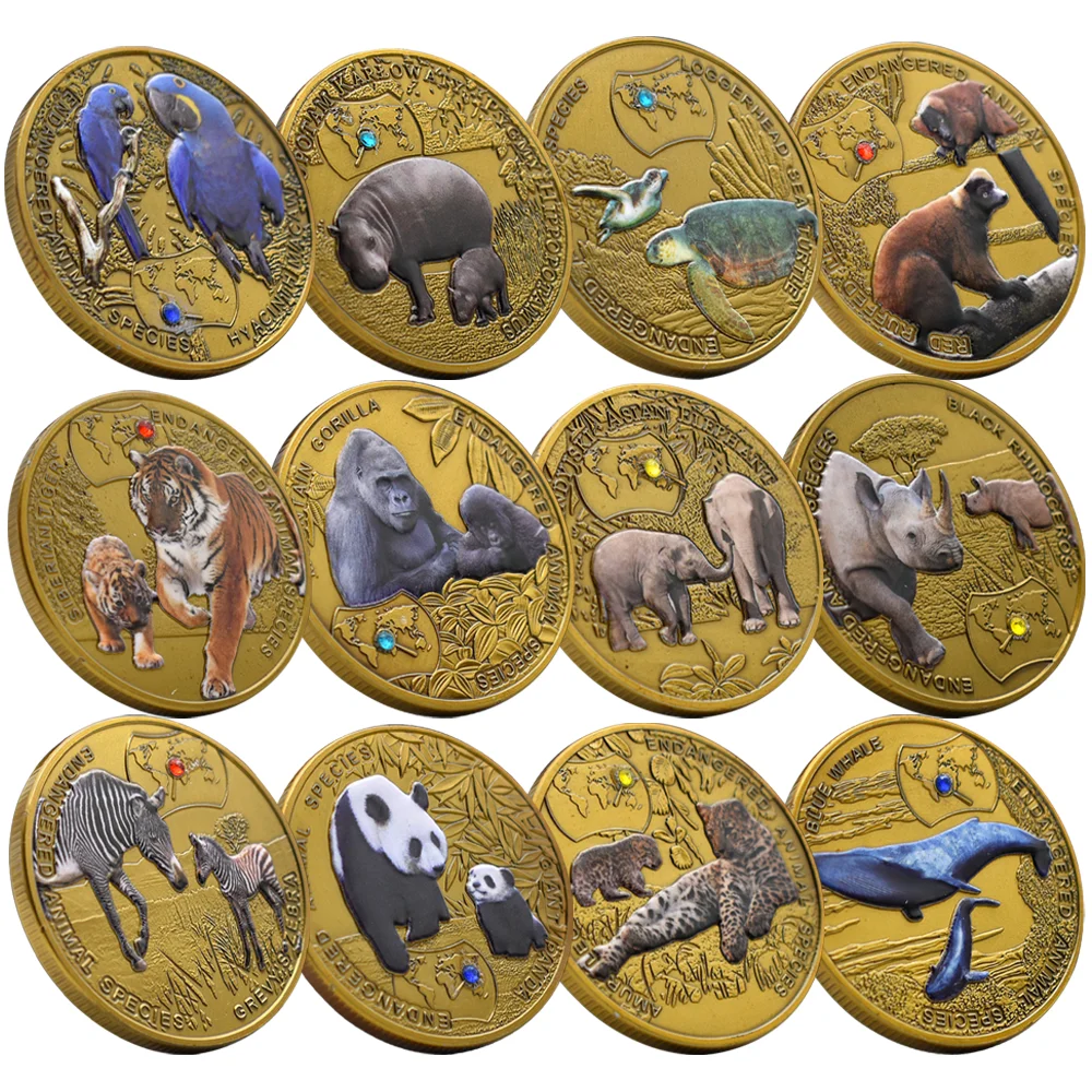 

Бронзовый набор монет с редкими животными Zambia 1000 Kwacha