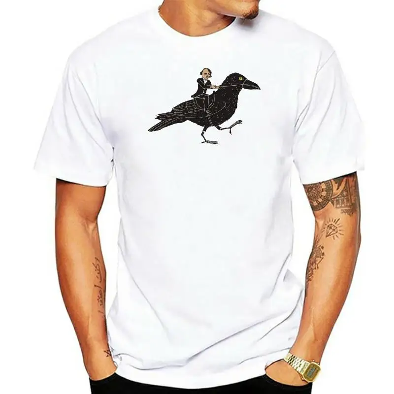 

Футболка Poe and Raven, Эдгар Аллен, Эдгар, рейон, Эдгар, Эдгар, рейон, Готическая литература, страшный писатель melancholy