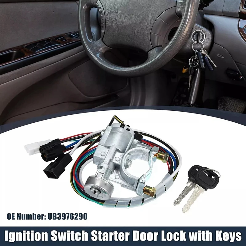 Новый цилиндр замка зажигания с ключом для пикапа Mazda B2000 B2200 B2600 UB80-76-290 UB8076290