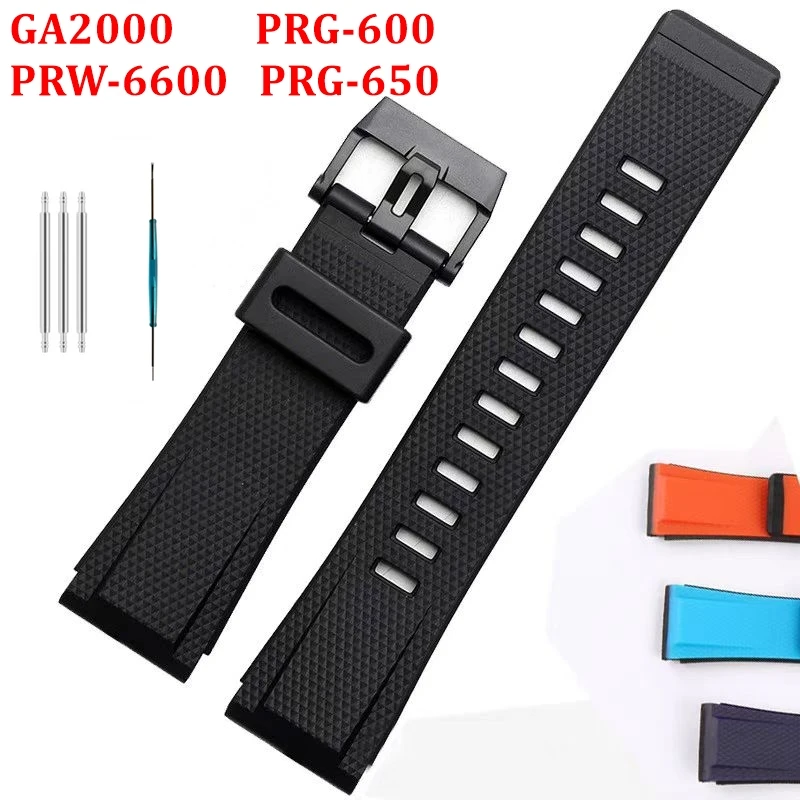 Для Casio GA2000 GA2200 PRG-600 PRW-6600 PRG-650 ремешок для часов смоляный браслет аксессуары
