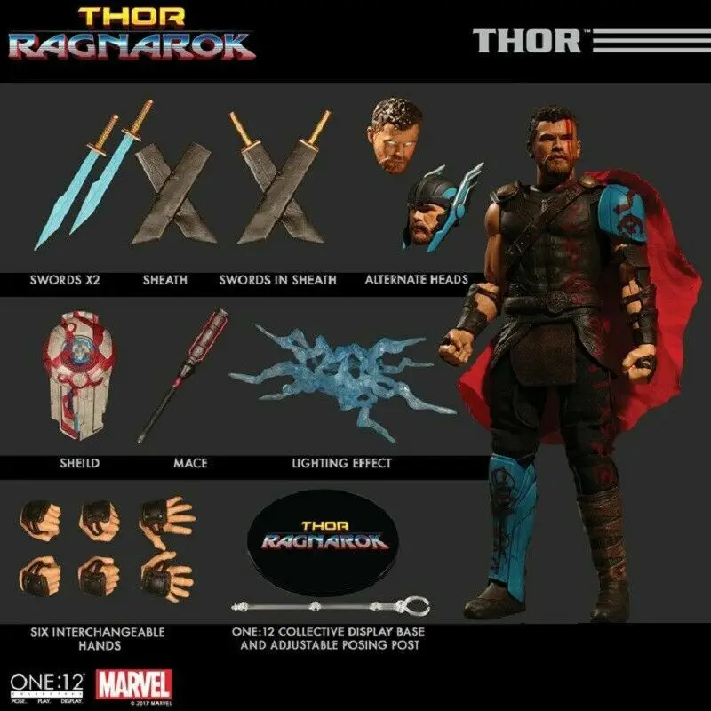 

Экшн-фигурка в наличии Mezco One 12 Thor Ragnarok Gladiator Thor Boxed 6"