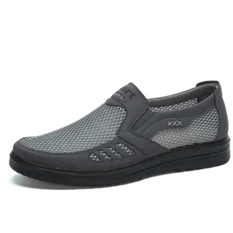 Мужские туфли на плоской подошве из ткани в джентльменском стиле размера плюс