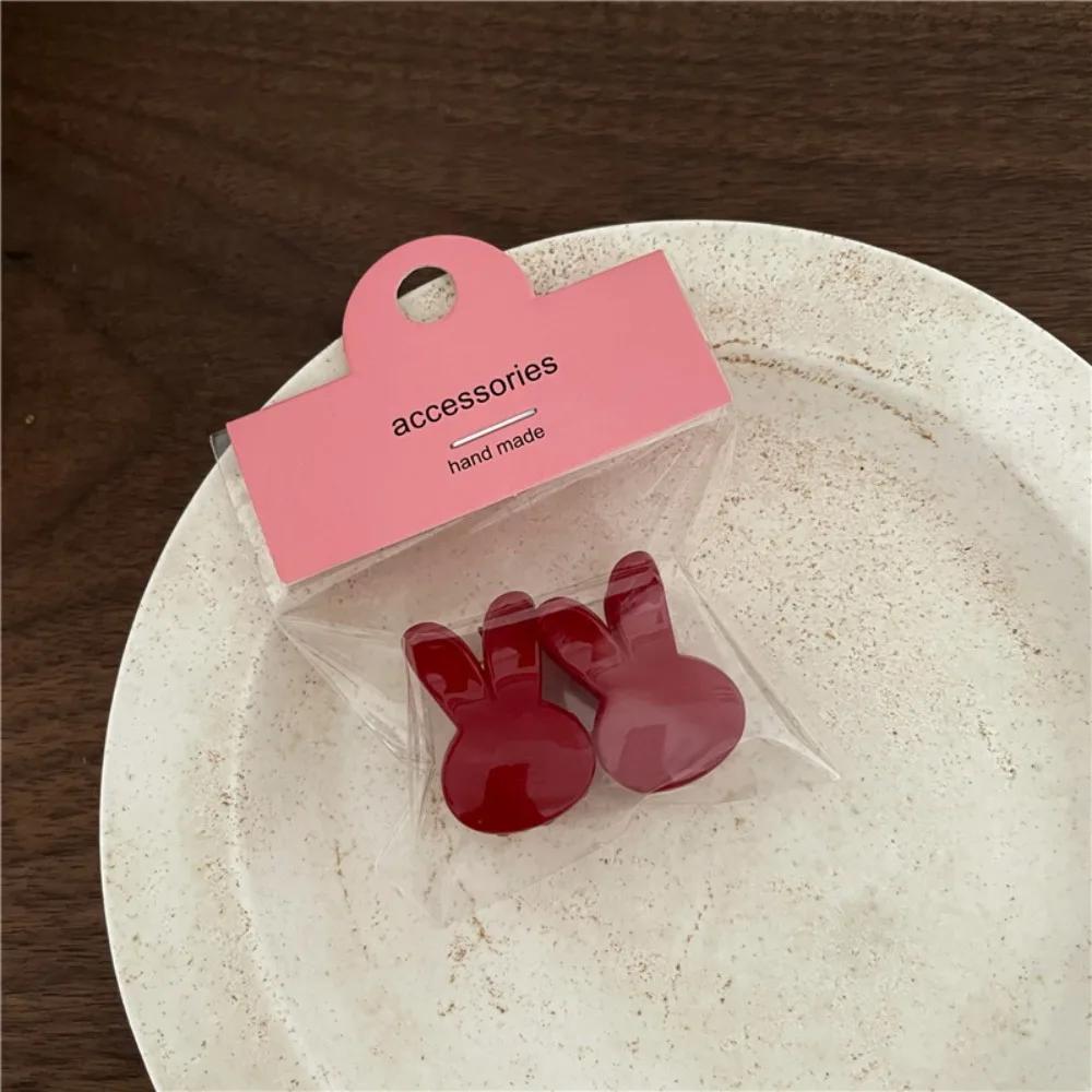 Элегантные красные заколки для волос мини аксессуары заколка темпераментный