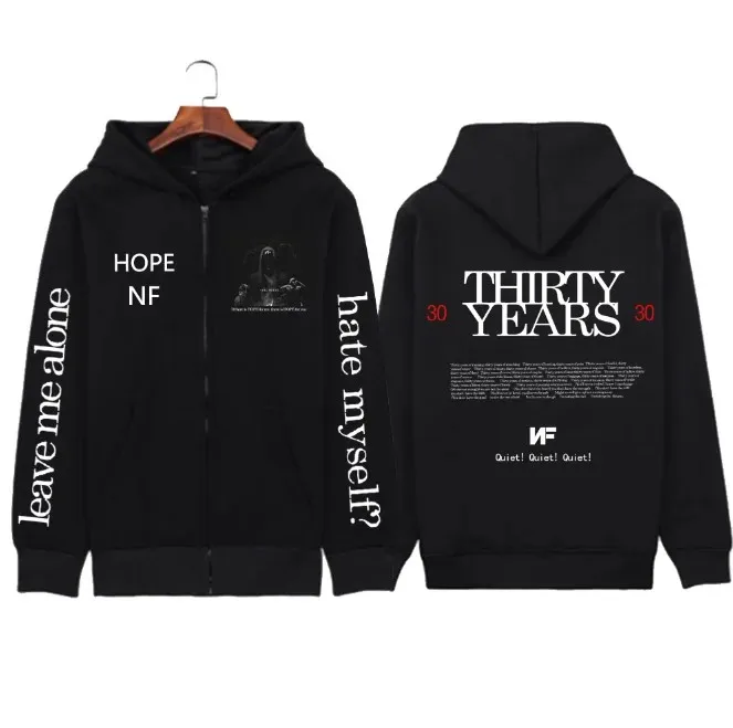 NF Толстовка на молнии Куртка Пальто Music Merch Пуловер в стиле Харадзюку Топы унисекс