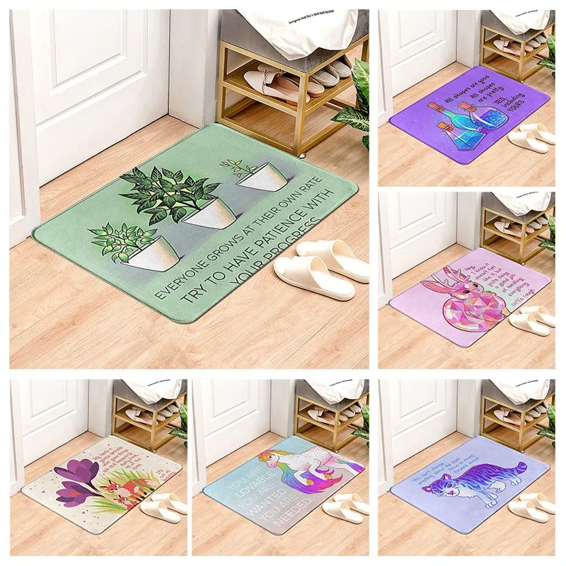 

Нескользящий коврик для ванной комнаты, маленький коврик для душа, декоративный Впитывающий Коврик для ног, коврик для спальни, балкона, ков...