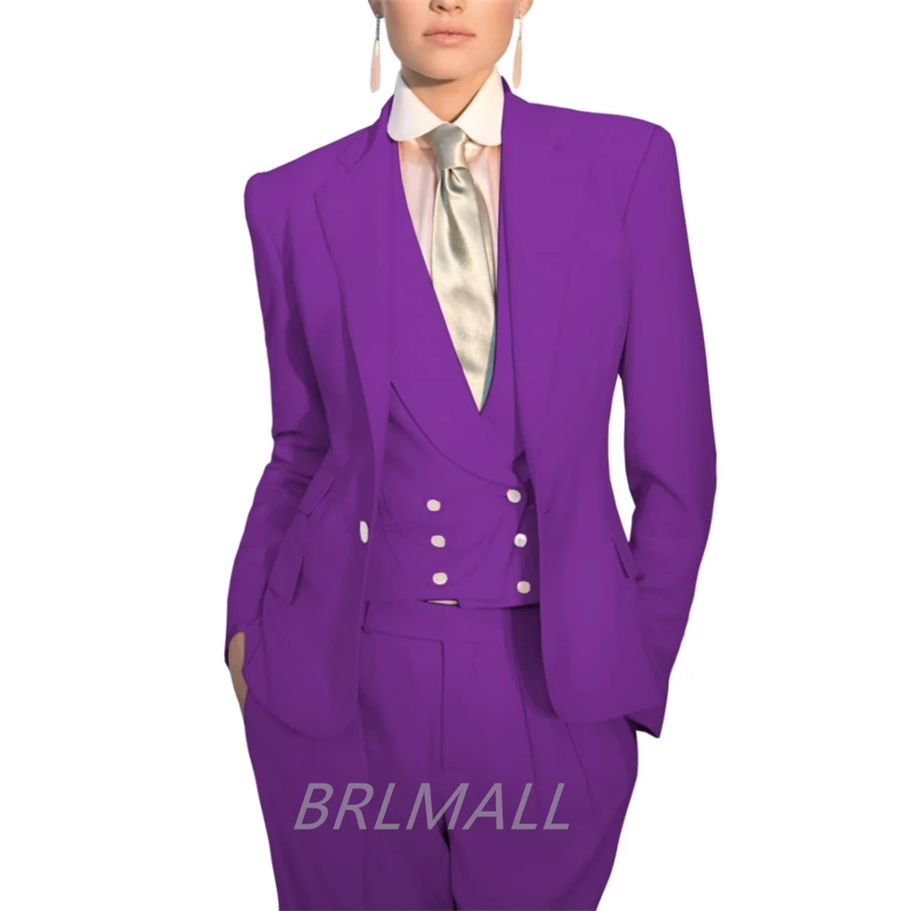 Women Suit Two Pieces Outfit Long Sleeve Business Casual Blazer Jacket with Wide Leg Pant Suit Set for Work