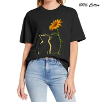 100 cotton funny cat you are my sunshine gifts women novelty t shirt eu size oversized tee casual humor cats soft streetwear