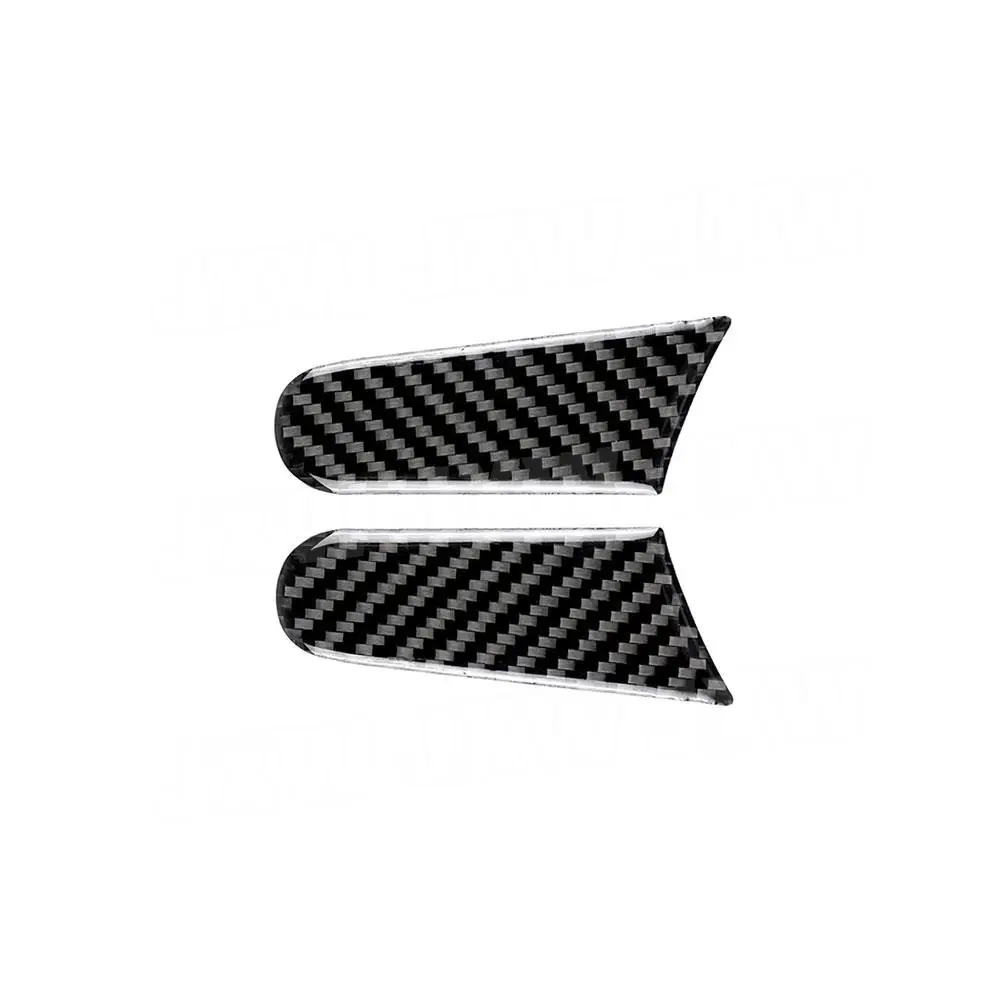 Углеродное волокно дверное зеркало заднего вида ручка панель накладка наклейки