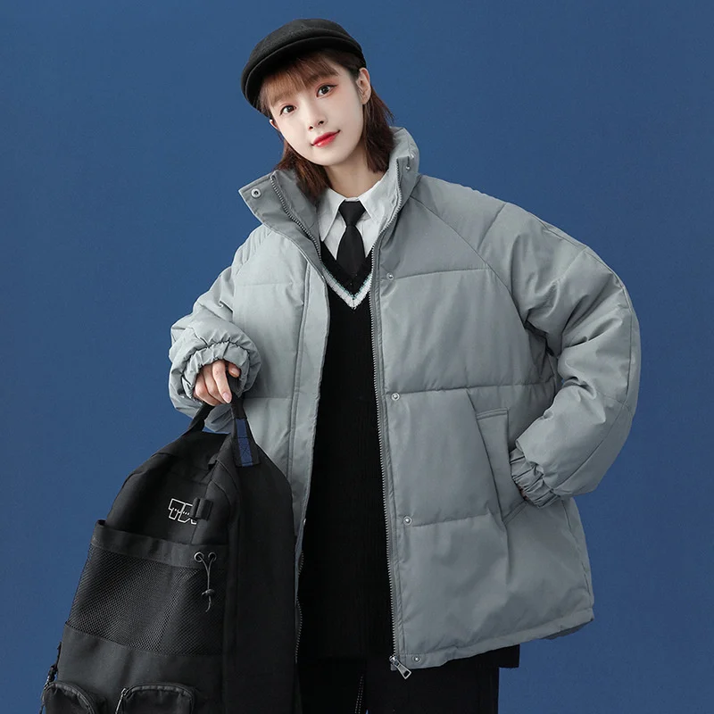 2022 New Cotton-padded Clothes Women's Winter Jacket Female Short Thick Bread Clothing Women Loose Padded Coats Parkas