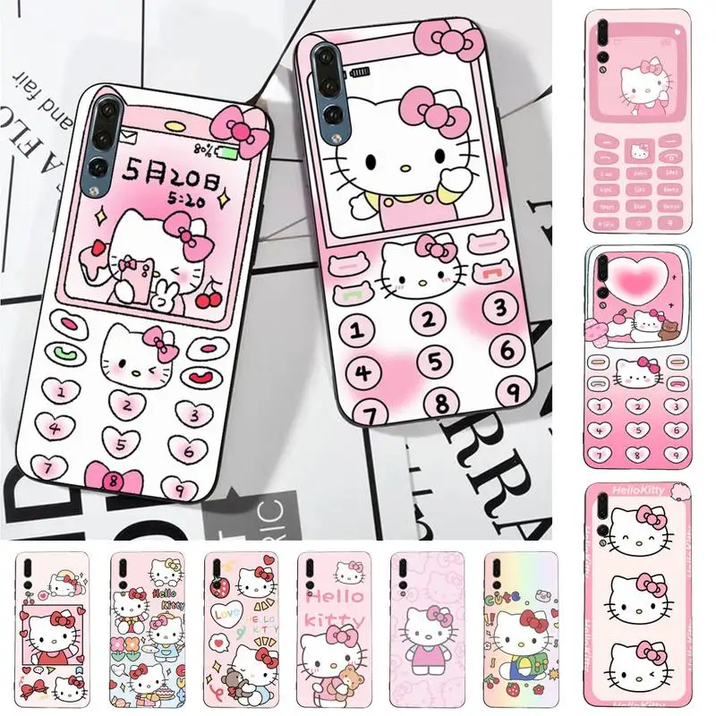 

BANDAI Hello Kitty Kawaii Phone Case for Huawei P30 40 20 10 8 9 lite pro plus Psmart2019