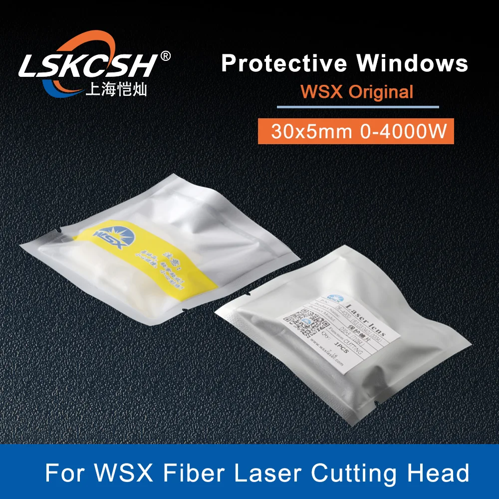 

LSKCSH 10 шт./лот WSX Оригинальные Волоконно-лазерные защитные стекла защитные зеркала 30*5 мм для WSX NC30 KC15 HSG волоконная лазерная головка