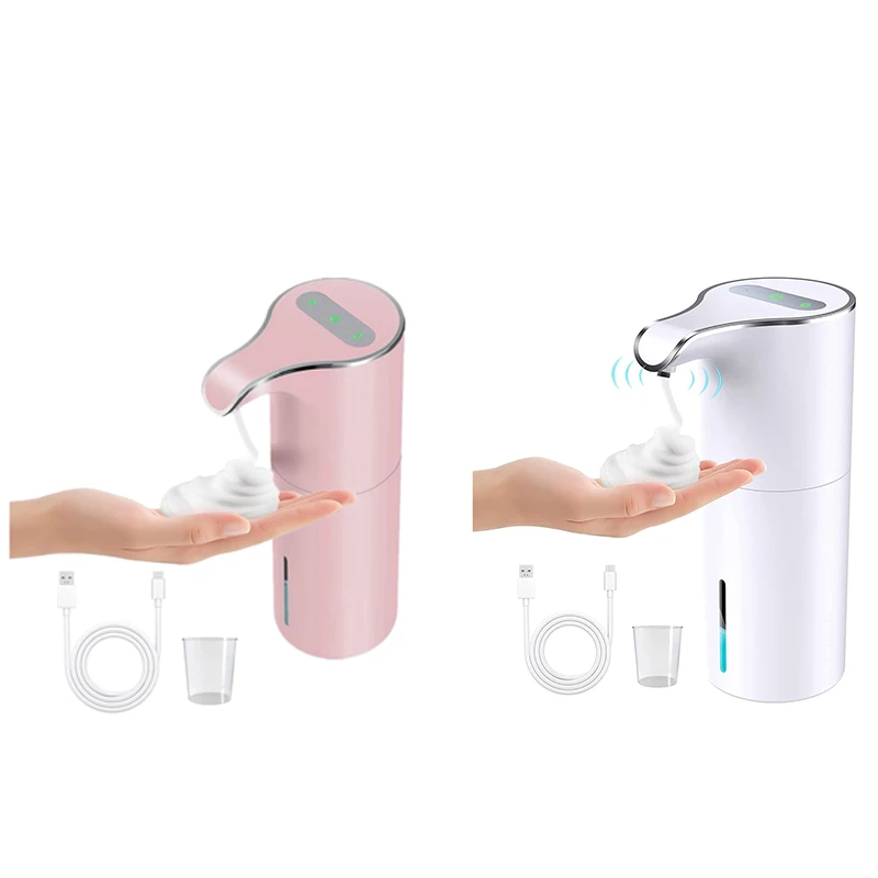

450Ml Automatic Soap Dispenser Touchless Foaming Soap Dispenser Rechargeable Waterproof Foam Soap Pump Dispenser