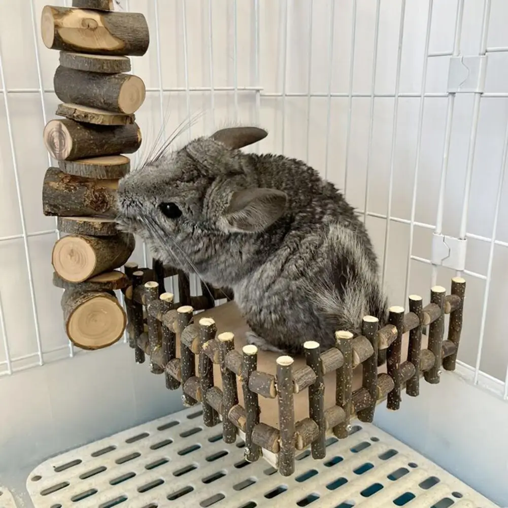 

Stable Bite-resistant Entertainment Chinchilla Platform Small Pet Climbing Toy Rabbit Chew Toy Parrot Stand for Hedgehog