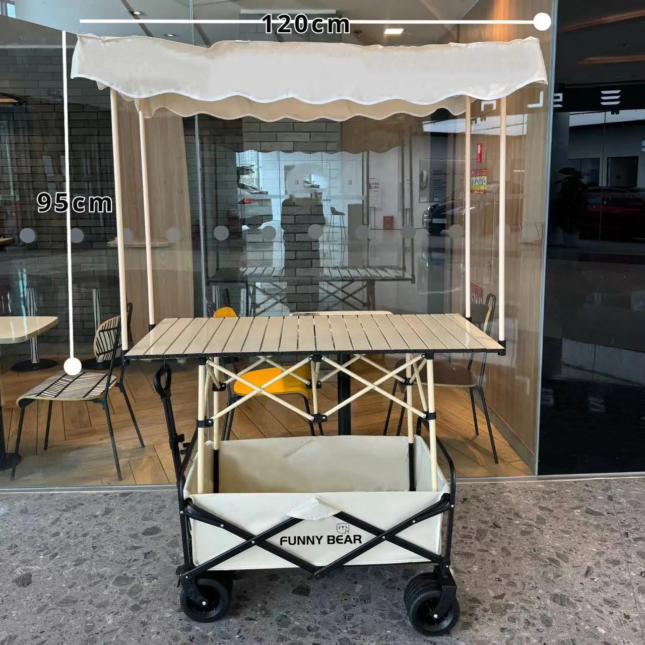 Stalls trolleys awnings foldable night market stalls liftable tables special stall carts