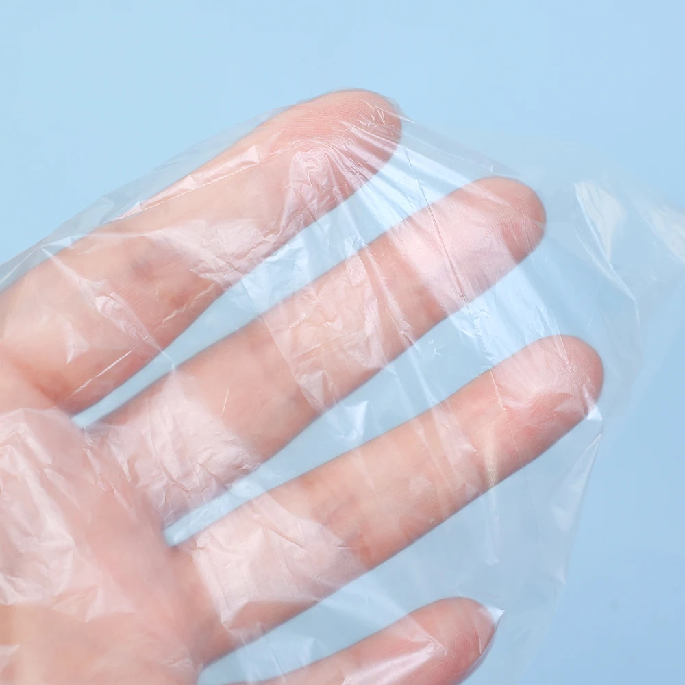 Одноразовые маски для шеи пластиковая пленка лица 500 шт. Прозрачные