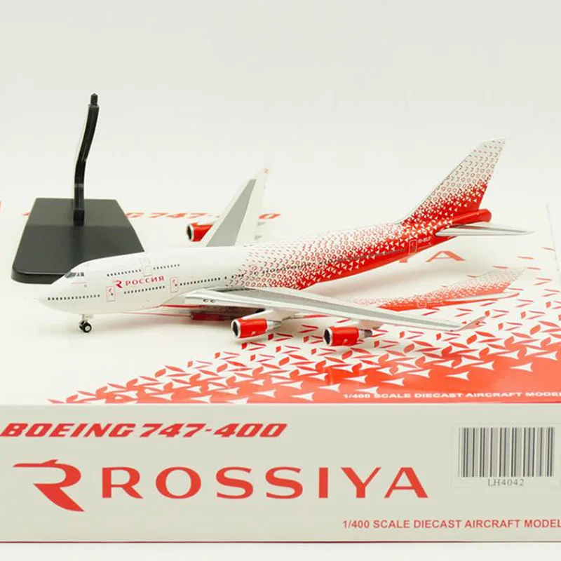 

1:400 Boeing B747-400 Planes Model Airplanes Rossiya Russia Airlines Alloy Aircraft Plane collectible model collection shows
