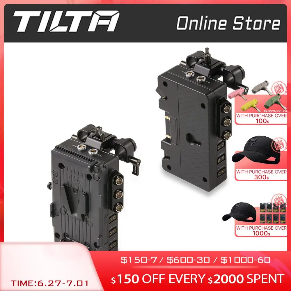 

TILTA UBP-V V-Mount Universal Battery Plate Used With A Variety Of Camera Systems