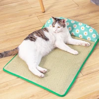 Print Dog Cooling Mat Pet Ice Pad Teddy Mattress Pet Cool Mat Bed Cat Keep Cool Sleeping Summer Mat for Dogs Cats Pet Blacket